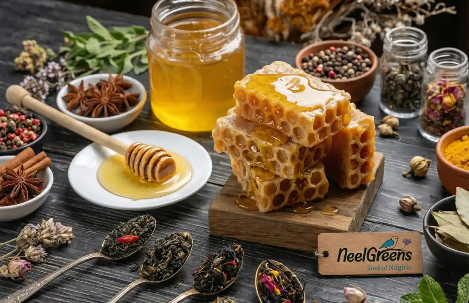Neelgreens pure raw honey varieties