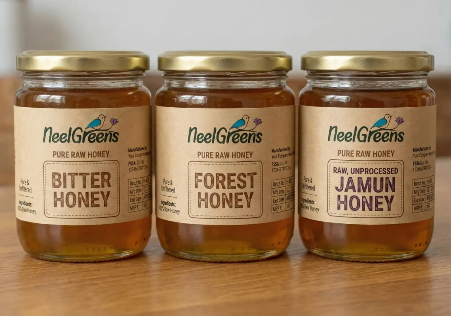 Natural honeycomb with spices and tea